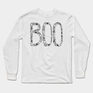 Halloween Boo Line Art Long Sleeve T-Shirt